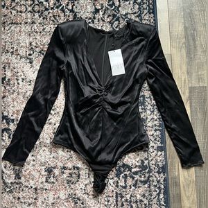 Zara Low V-Neck Bodysuit